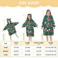 thumbnail image 3 of joogoo Blanket Hoodie for Christmas Bows Oversize Sweatshirt 3-14 YR L, 3 of 7