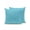 Azure, variant on Outdoor Pillows Waterproof, Pure Slate Blue Bedding Throw Pillows with Insert for Couch Sofa Bed, Modern Solid Color Minimalist Art 16x16 Inch Pillowcases Decorative Camping Patio Pillow Set of 2