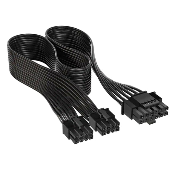 Dual 8pin To 16PIN GPU Power Cable 16AWG High Current Connector For PC Graphics Card Enhanced Power Transmission