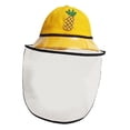 thumbnail image 3 of Sombrero de protección facial para niños, gorro de con baba de saliva anti escupir con sombrero de de facial trans amarillo-L, 3 of 9