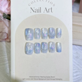 thumbnail image 1 of Puntas de uñas largas y recortadas, hechas a mano, de tacto lujoso, uñas postizas, talla S, talla M, talla XS, código completo para decoración de uñas, 1 of 4
