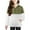 Green, variant on Teen Girls Fuzzy Pullover Sweatshirts Half Zipper Fleece Soft Winter Coats Kids Striped Cute Long Sleeve Warm Clothes