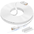 thumbnail image 1 of Cable Ethernet Folishine CAT6, 30 m/100 pies, blanco plano, 1 of 7