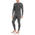 thumbnail image 6 of iBerryNY Men Thermal Underwear, Microfiber Fleece Long John, 2-Pack, Black/Charcoal, X-Large, 6 of 7