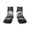 2 Black-2, variant on 60s Black White Western Cowboy Pattern Quarter Crew Socks,Toe Seamed Ankle Socks,Cotton Cushioned Breathable Athletic Crew Sports Socks