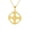 Yellow, variant on 14k Rose Gold Trinity Knot Celtic Cross Pendant Necklace (PENDANT ONLY)