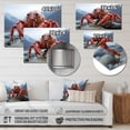 thumbnail image 4 of Designart "Crayfish Monochrome horizon Photography I" Animals Metal Art Living Room, 4 of 5