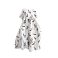 thumbnail image 4 of Ruyang Summer Dresses for Women Women's Retro Botanical Floral Design Printed Casual Loose Dress With Pocket Sundress Short, 4 of 4
