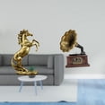 thumbnail image 2 of Escultura De Caballo Vintage Hecha A Mano, Decoración De Mesa Retro Para Hoteles, Estanterías, Chimeneas, Regalo De Inauguración De La Casa, Adorno De Resina, Ligero, Coleccionable., 2 of 8