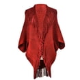 thumbnail image 2 of MSJUHEG Sheer Scarf,Boho Scarf,Scarves Lightweight,Cotton Scarf Lightweight,Floral Scarf,Shawl Imitation Coat with Woolen Edge Shawl Scarf Multi Purpose Red A, 2 of 3