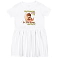 thumbnail image 3 of Inktastic My Grandma Loves Me to the Moon and Back Girls Toddler Dress, 3 of 5