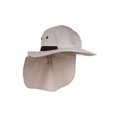 thumbnail image 2 of Top Headwear 4 Panel Large Bill Flap Sun Hat - Light Khaki, 2 of 2