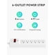 thumbnail image 2 of Protector contra sobretensiones PLUGTUL, paquete de 2 unidades, 980J, con 6 enchufes, cable de 4 pies, 2 of 7