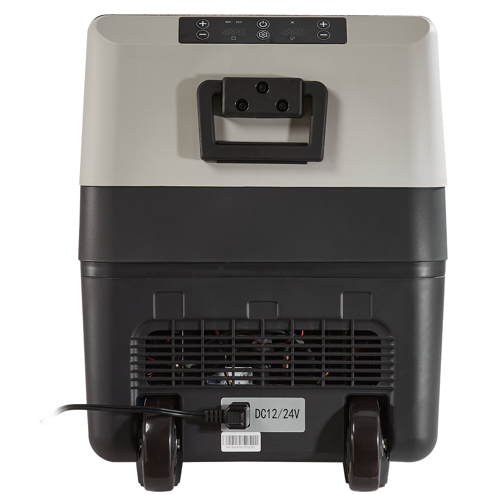 BENTISM Car Refrigerator 37Qt, 12v Portable Freezer with  Dual Zone, 12/24V DC & 110-240V AC Electric Cooler with -4℉-50℉ Cooling Range, for Car Truck Vehicle RV Boat Outdoor & Home use