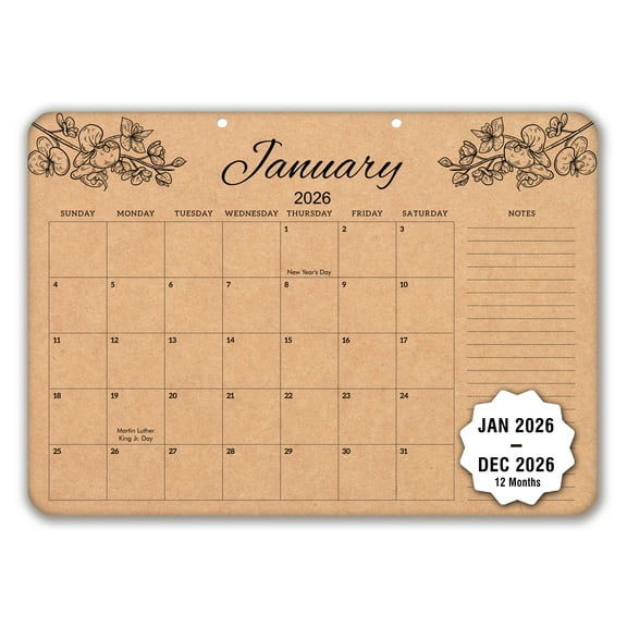 Mudrit 2026 Desk Calendar 12 months desk blotter from Jan 2026 to Dec 2026 with colouring pages Large size 12"x 17"