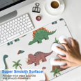 thumbnail image 4 of Long Mouse Pads for Desk,White Cartoon Dinosaurs Volcanoes Desk Mats on Top Of Desks, Desk Mouse Pad Extra Large with 3mm Non-Slip Base and Stitched Edge for Gaming,Work,Home 31.5"x11.8", 4 of 5