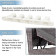 thumbnail image 3 of 4 Pcs Multi Position Adjustment Brackets 5 Position Adjustable Chaise Lounge Bracket Replacement Part for Outdoor Patio Lounge Back Support Plastic Pa, 3 of 5