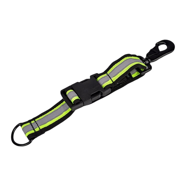 Clip profesional para guantes de bombero, correa de nailon para accesorios de salvamento Hebilla de hardware negra