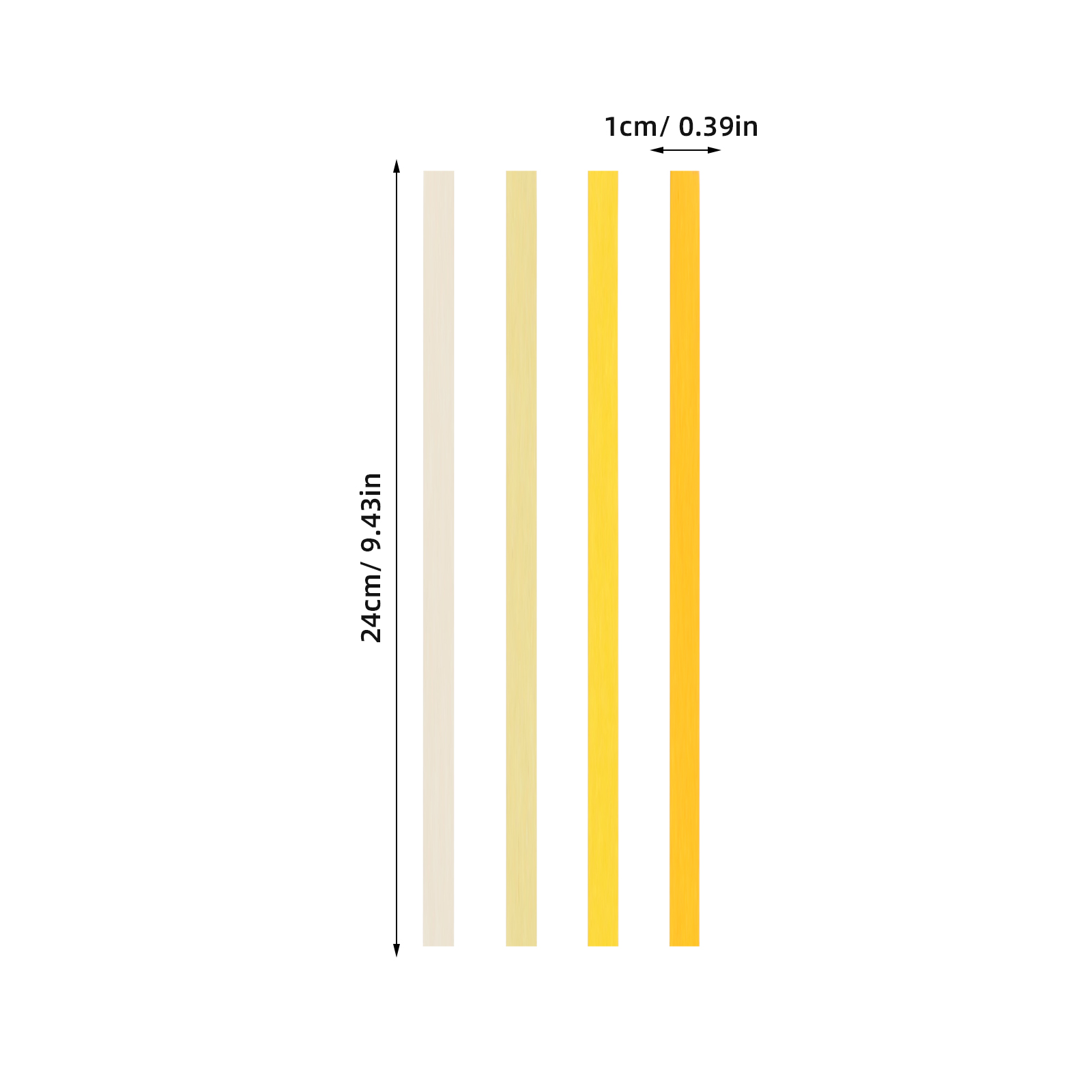 OUNONA 5400Pcs Japanese Inspired Double Sided Origami Paper Yellow for Star Folding and Artistic Crafts