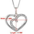 thumbnail image 4 of Vir Jewels 1/12 cttw Diamond Pendant, Diamond Heart Pendant Necklace for Women in 14K Gold with 18 Inch Chain, Prong Setting For Female Adult, 4 of 8