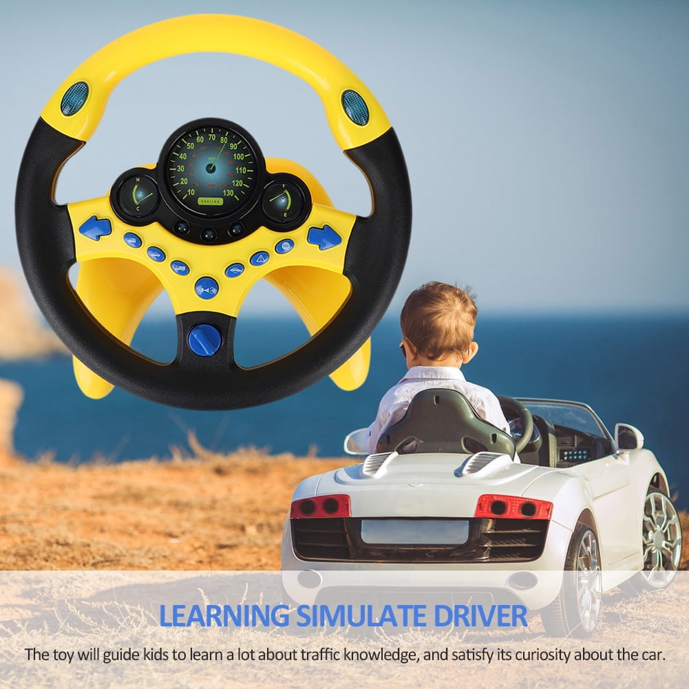 Details about   Kids Copilot Simulated Steering Wheel Racing Driver Toy Educational Sound Toys 