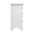 thumbnail image 5 of Bowery Hill Solid Acacia Wood 7-Drawers Bedroom Dresser in White, 5 of 11