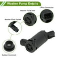 thumbnail image 5 of Unique Bargains Windshield Washer Pump with Rubber Ring for FORD CROWN VICTORIA 2000-2009 Washer Fluid Pump Windshield Wiper pump No.7R3317664DA/8C3Z17664A Black 1 Pc, 5 of 7