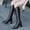 Black, variant on Teacher Appreciation Gifts AXXD High-Heels Knee High Boots,Fall Autumn Mom Womens Dress Shoes Snow Boots Knee-High Knee High Boots Women Boots For Clearence
