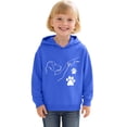 thumbnail image 3 of Jamsmile Toddler Girls Hoodies Tracksuits Long Sleeve Hooded Cartoon Print Sweatshirt Cartoon Bump Print Autumn Winter Tops, 3 of 3