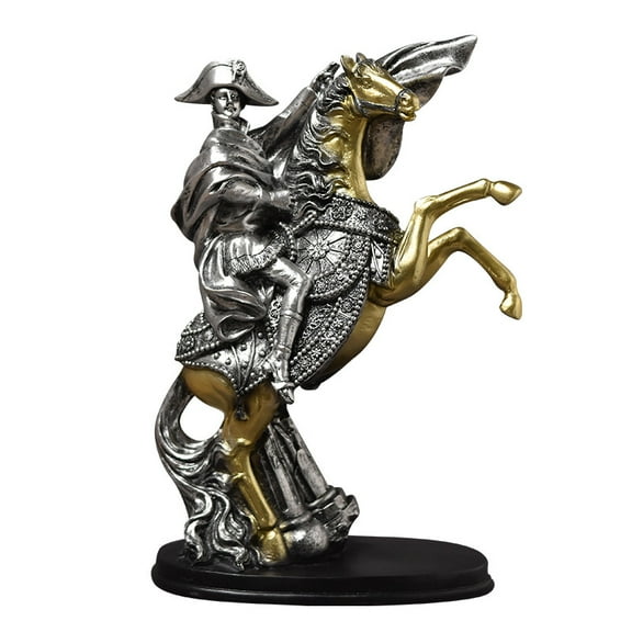 11 Inch Resin Napoleon Statue Sculptures Collectible Figurine Home Decor Living Room Decoration Silver