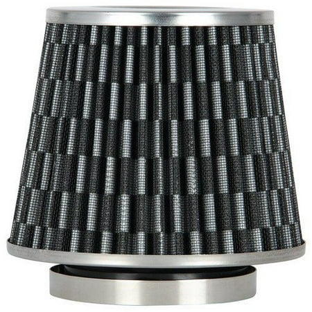 Car Air Intake Filter, Carbon Look Intake Cone Washable Reusable Auto Air Filter