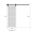 thumbnail image 5 of Modern Barn Door 24 x 96 in - LUNO 1003 Caramel Oak - 6.6FT Rail Track Heavy Hardware Set - Solid Panel Interior Doors, 5 of 5