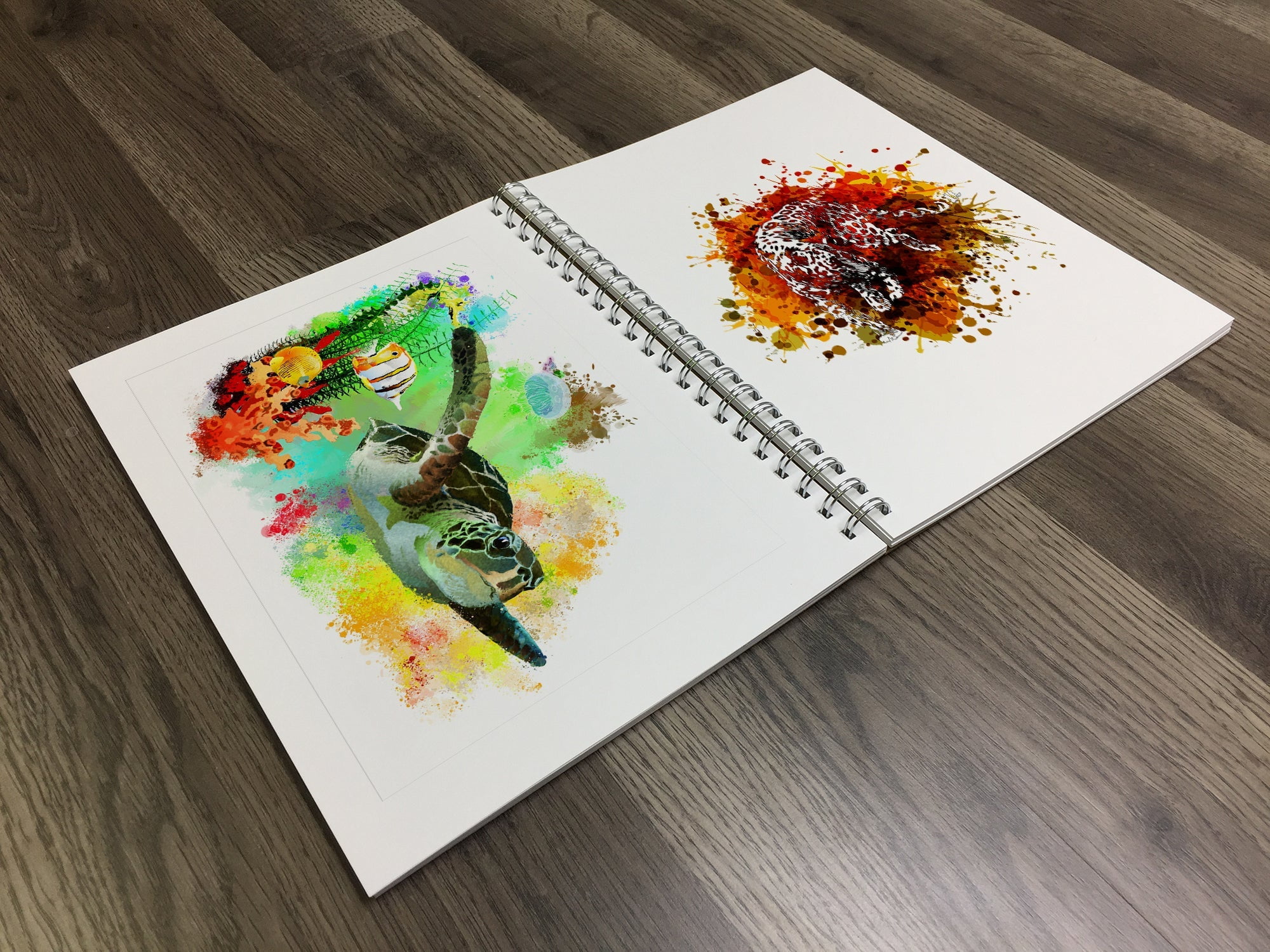 Watercolor Sketchbook. Wire Bound. Mixed Media Paper. (8.5" x 11") WB-50100-LS (2 Book Value Pack)