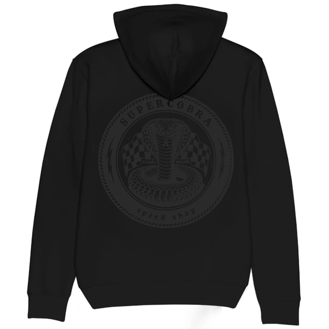Sudadera Negra Con Gorro Extra Grande Cobra Tire Black