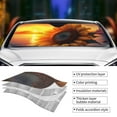 thumbnail image 3 of Yiaed Sunset Coast Sunflower Print Car Windshield Sunshade Front Auto Car Front Window Sun Shade Foldable Sun Visor Shield Cover Auto Accessories for Sedan SUV Truck-Small, 3 of 5