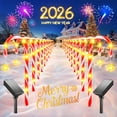 thumbnail image 1 of Luces de Navidad KELME Caramelo Solar Juego de 24 con 10 Modos, 1 of 8