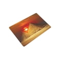 thumbnail image 2 of CADecor Pyramids in Giza Valley under Sunset Light Door Mat Home Decor, Egypt City Landmark Indoor Outdoor Entrance Doormat 23.6x15.7 Inches, 2 of 2