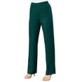 thumbnail image 2 of Roaman's Women's Plus Size Wide Leg Bend Over Pant, 2 of 6