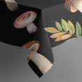 thumbnail image 5 of Brown Mushroom Leaf Black Pattern Square Tablecloth,Waterproof Square Table Cover,Wipeable Spillproof Washable Table Cover for Home Kitchen Party Decor 52"x52"(132x132cm), 5 of 6