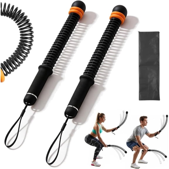 Adjustable Ropeless Battle Ropes, Cordless Weighted Training Ropes for Home Gym, 3 lbs Heavy Duty Portable, Total-Body Sculpting, Cardio & Fat Burn, HIIT