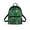 Lucky Clover Pattern, variant on Eheartsgir Blue Dachshund Print Travel Daypack Zipper Small Backpack for Hiking Shopping, Polyester Versatile Mini Backpack