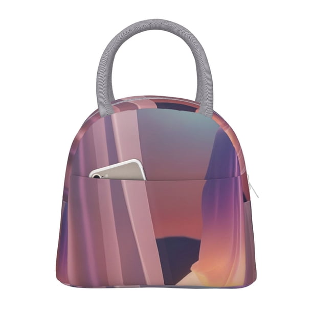 Easygdp Dreamy Moonlit Window Bolsa de Almuerzo Insulada Grande, Forro de Aluminio, Diseño Espacioso, a Prueba de Fugas, Ideal para Trabajo, Picnics, Viajes y Actividades al Aire Libre