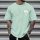thumbnail image 1 of Tops para hombre, blusas y camisas de cuello redondo y manga corta para hombre, blusas casuales de cuello redondo con estampado de moda para hombre, blusas de cuello redondo y manga corta para hombre., 1 of 4