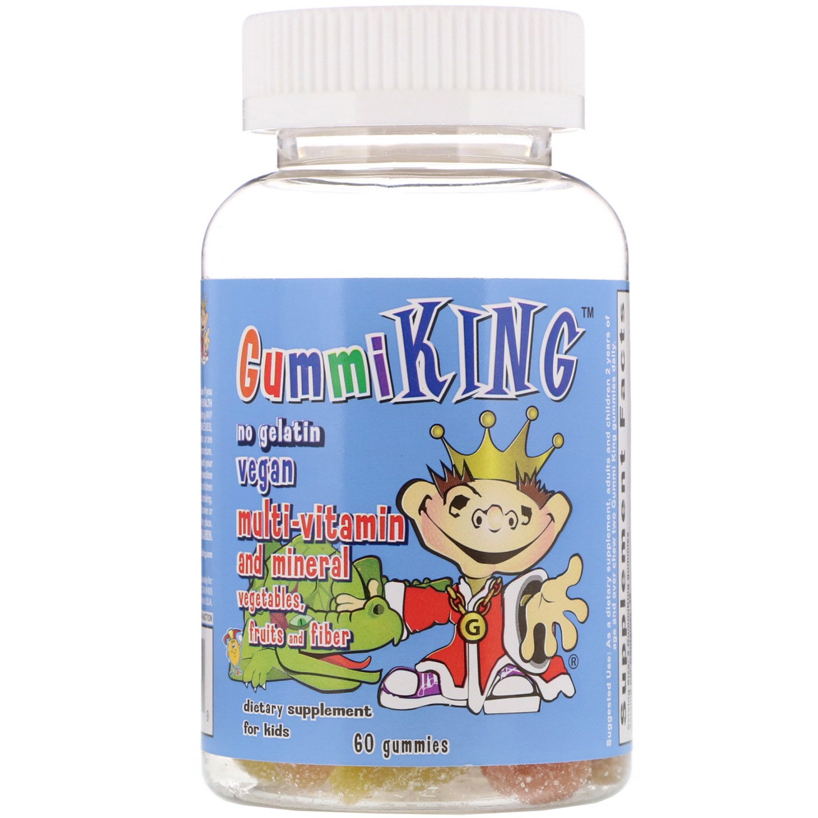 GummiKing MultiVitamin and Mineral Vegetables Fruits and Fiber For