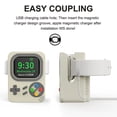 thumbnail image 2 of Support de Chargeur en Silicone pour Apple Watch 8/7/6/5/4/3/SE 45MM Support de Charge avec Base de Design pour Console de Jeu, 2 of 5