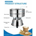 thumbnail image 4 of SHANNA Electric Automatic Sieve Shaker Vibrating Sieve Machine Food Industrial Stainless Steel Sifter for Granule Powder Grain (Only Machine, No Sieve), 4 of 8