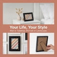 thumbnail image 6 of Unique Bargains MDF Wood Cute Wavy Picture Frame Black 4" x 6", 6 of 6