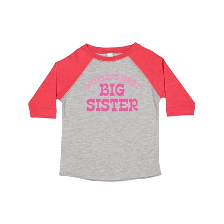 

Inktastic World s Best Big Sister Girls Toddler T-Shirt