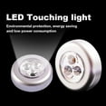 thumbnail image 2 of Amdohai Portable Mini Round LED Bright Lights Touching Lamp Night Light Built-in 3Pcs Lights for Car Trunk/Cabinet/Cloakroom/Cupboard/Wardrobe/Kitchen, 2 of 8