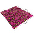 thumbnail image 4 of Stay Warm with our Soft & Cozy Leopard Print Flannel Fleece Blanket - Lightweight Throw, Bed Blanket for Room Couch Decor, 50x60 inches, 4 of 5